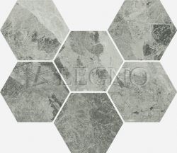 Мозаика Italon Charme Extra Floor Project Silver Hexagon