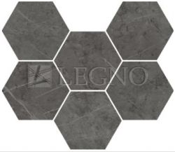 Мозаика Italon Charme Evo Floor Project Antracite Hexagon